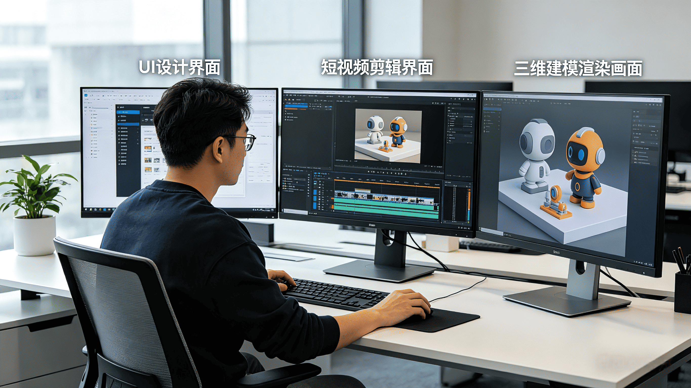 数字媒体工程师工作场景
